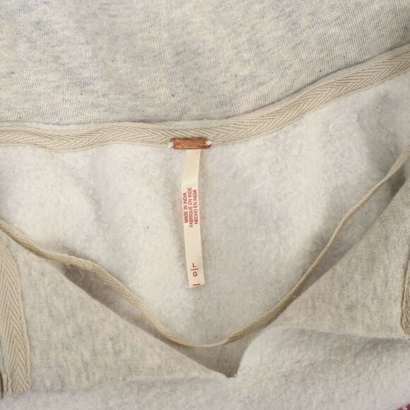 Free People Sidewalk Colorblock Sweatshirt Top Oversized Pullover L NEW 282417 - Picture 6 of 7